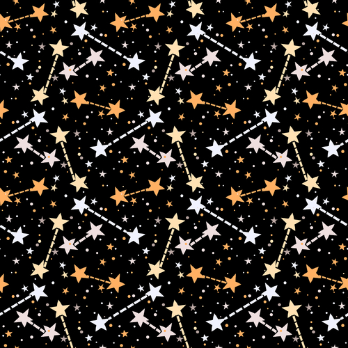 Stars seamless pattern vector material