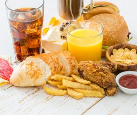 Stock Photo Convenient instant snack and drink 05