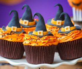 Stock Photo Halloween Pumpkin Cake