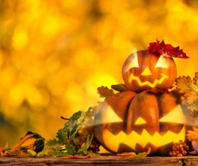 Stock Photo Halloween decorative design of pumpkin 05