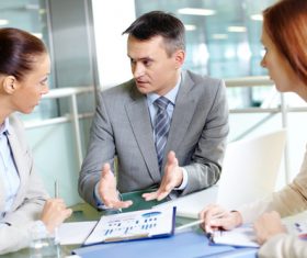 Stock Photo Introduce products to customers