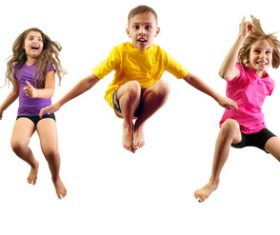 Stock Photo Jumping children 02