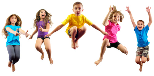 Stock Photo Jumping children 02