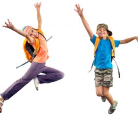 Stock Photo Jumping children 04