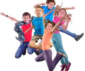Stock Photo Jumping children 05