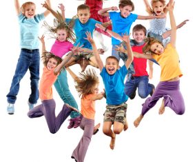 Stock Photo Jumping children 06