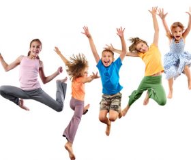 Stock Photo Jumping children 07