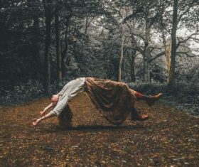 Stock Photo Levitation woman