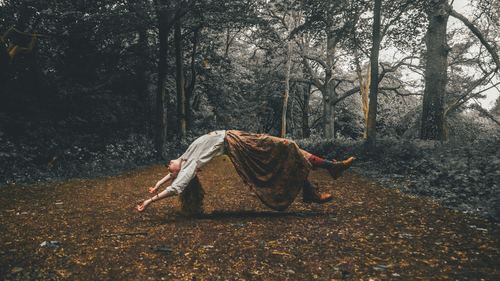 Stock Photo Levitation woman