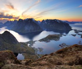 Stock Photo Norwegian Bay Natural Scenery 04