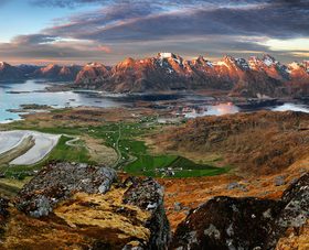 Stock Photo Norwegian Bay Natural Scenery 07