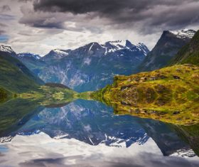 Stock Photo Norwegian Bay Natural Scenery 10