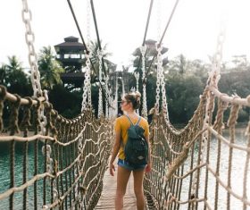Stock Photo Tourist girl
