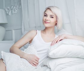 Stock Photo Woman wakes up 01