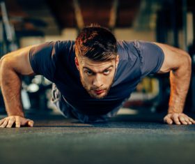 Stock Photo Young male Volt brace movement