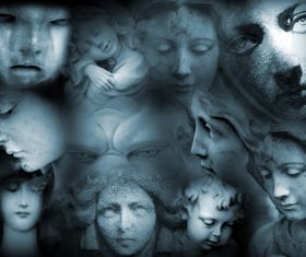 Stone Face photoshop brushes