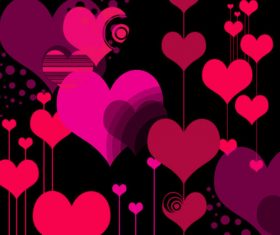 Style Hearts Photoshop Brushes