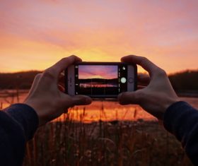 Sunset capture Stock Photo