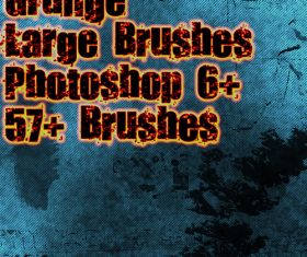 Textured grunge Photoshop Brushes