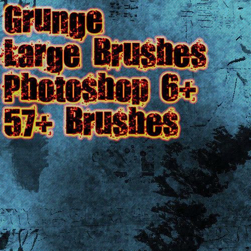 Textured grunge Photoshop Brushes