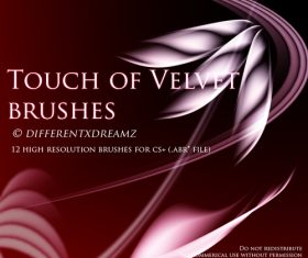 Touch of Velvet Photoshop Brushes