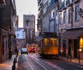 Urban tram Stock Photo 07