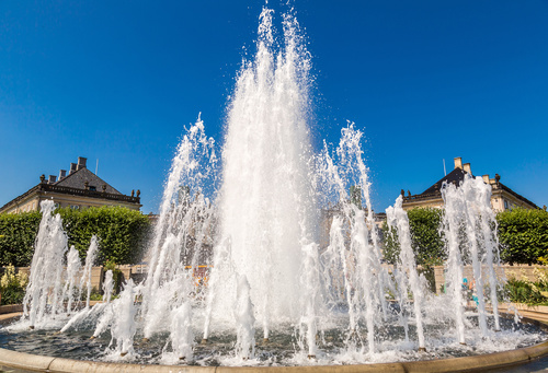 Various styles of fountains Stock Photo 02
