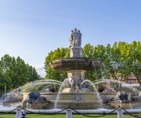 Various styles of fountains Stock Photo 05
