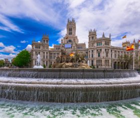 Various styles of fountains Stock Photo 06