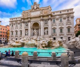 Various styles of fountains Stock Photo 09