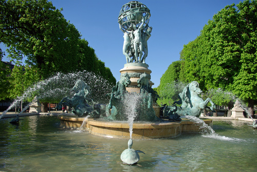 Various styles of fountains Stock Photo 10