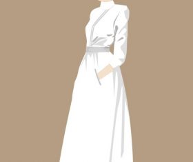 Vector beautiful nurse