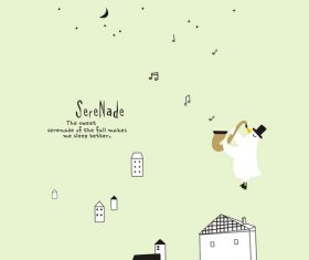 Vector cartoon bird illustration