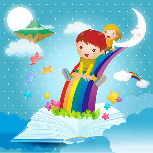 Vector children book illustration