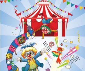 Vector clown show