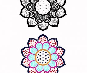 Vector lotus design illustration material