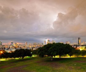 Watching a storm Stock Photo
