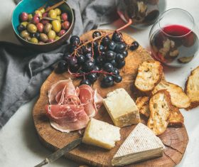 Wine and snack Stock Photo 03