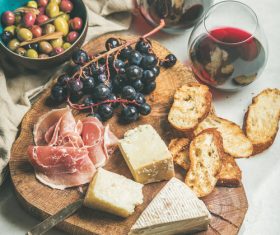 Wine and snack Stock Photo 07