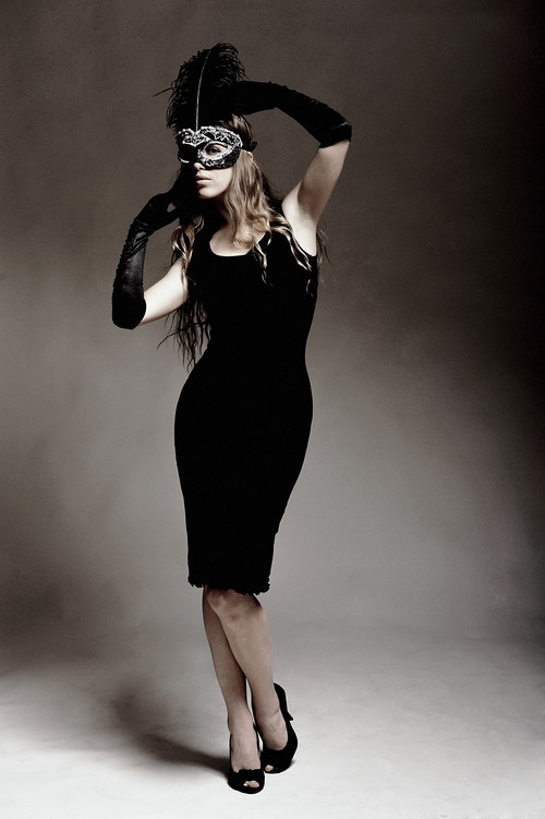 Woman masquerade styling Stock Photo