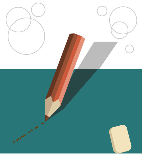 Writing pencil vector