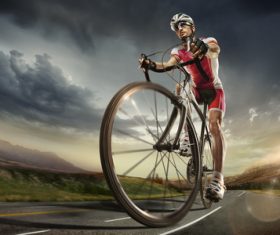 bicycle race Stock Photo