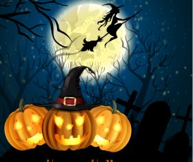 halloween party poster template design vector 07