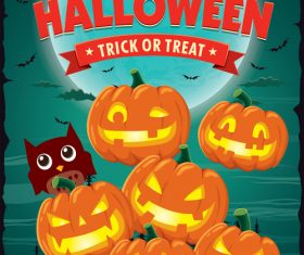halloween poster template design vectors 02