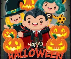 halloween poster template design vectors 03