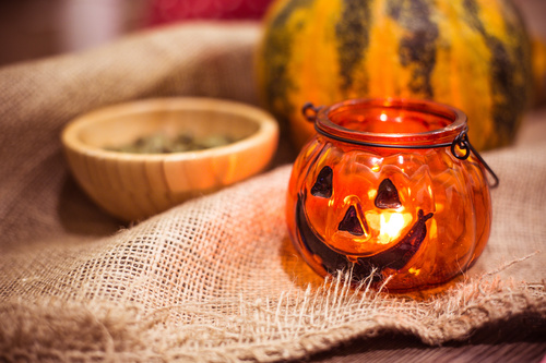 pumpkin lantern Stock Photo