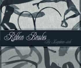 ribbon retro photoshop brushes
