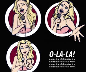 scetch music vector background