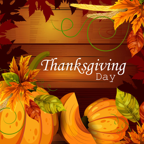 thanksgiving day background design vector 02