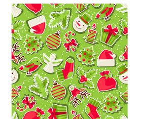 2018 christmas seamless pattern design vectors set 06